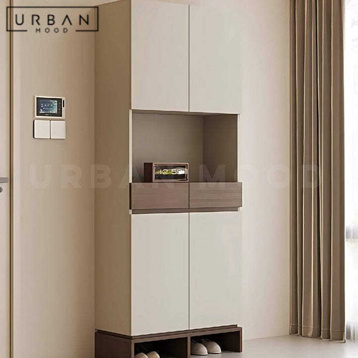 MARKY Modern Solid Wood Shoe Cabinet