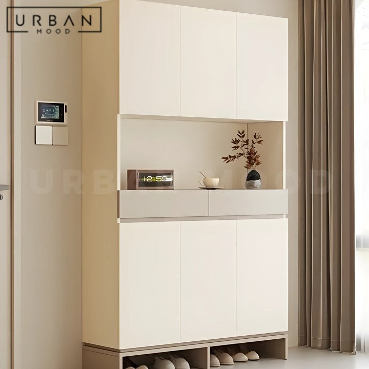 MARKY Modern Solid Wood Shoe Cabinet