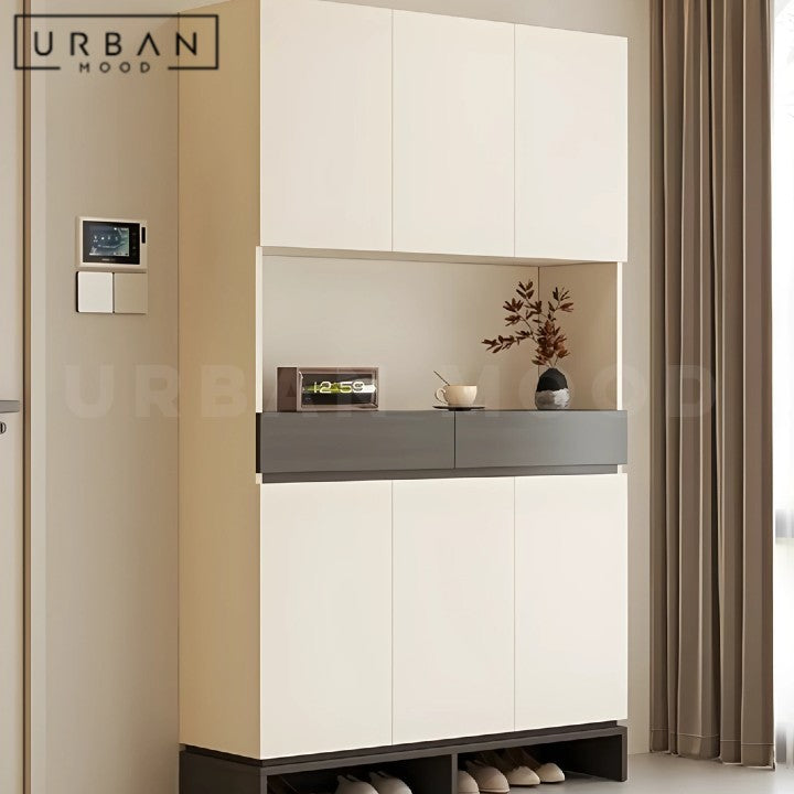 MARKY Modern Solid Wood Shoe Cabinet