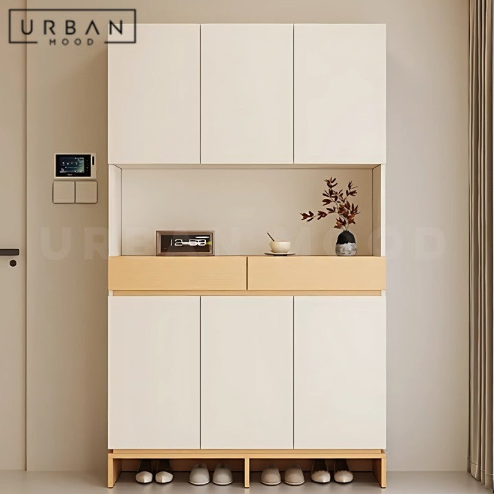 MARKY Modern Solid Wood Shoe Cabinet