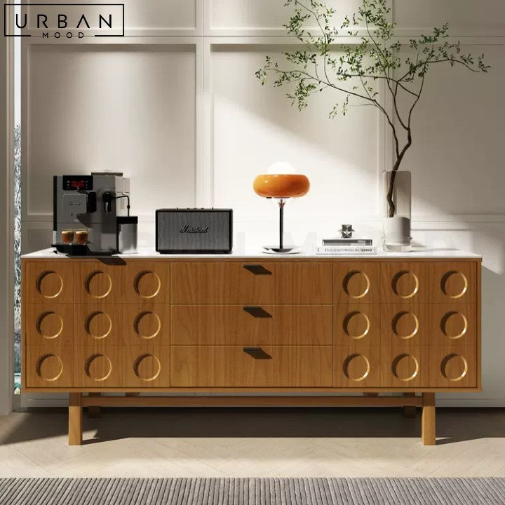 MARNIE Japandi Solid Wood Sideboard