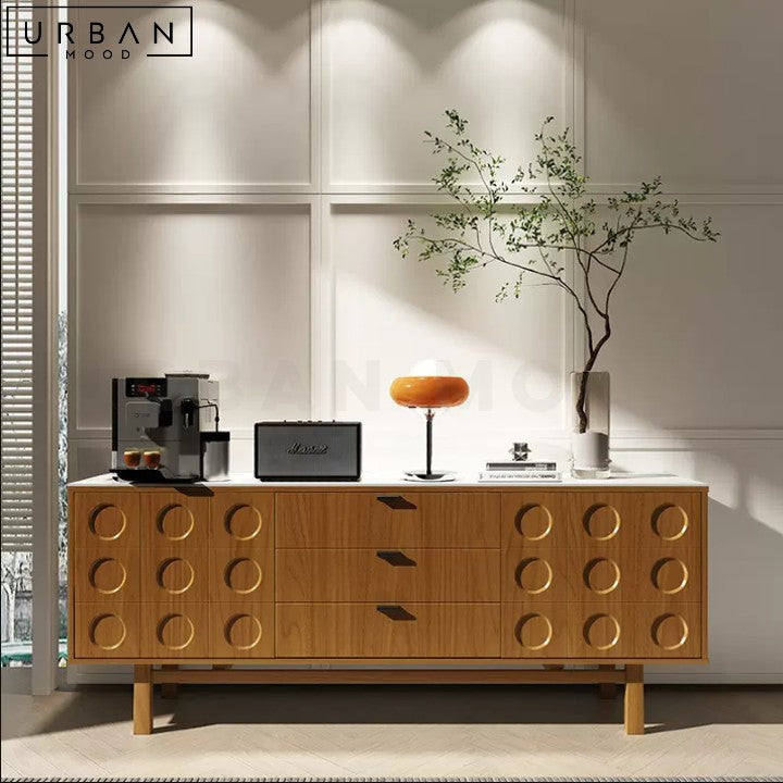 MARNIE Japandi Solid Wood Sideboard