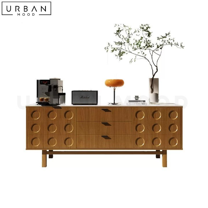 MARNIE Japandi Solid Wood Sideboard