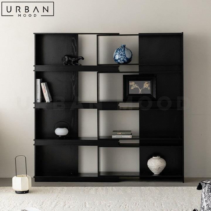 MARDEN Modern Extendable Solid Wood Bookshelf