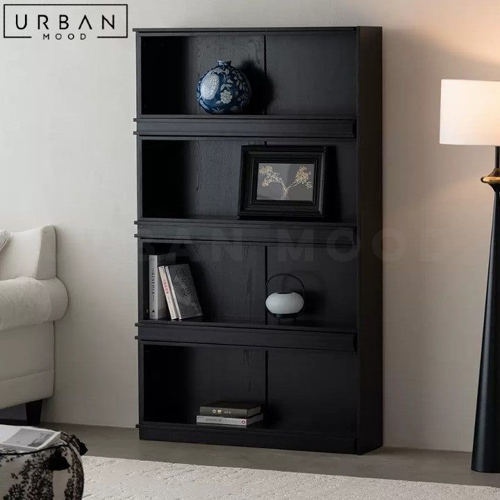 MARDEN Modern Extendable Solid Wood Bookshelf