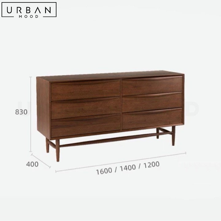 MARTINA Modern Solid Wood Chest Of Drawers