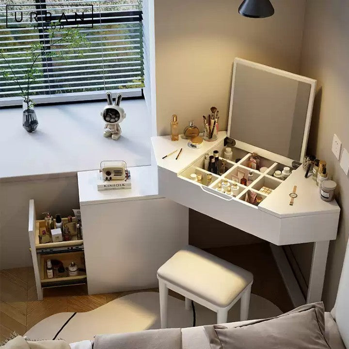 MARWA Modern Corner Vanity Table