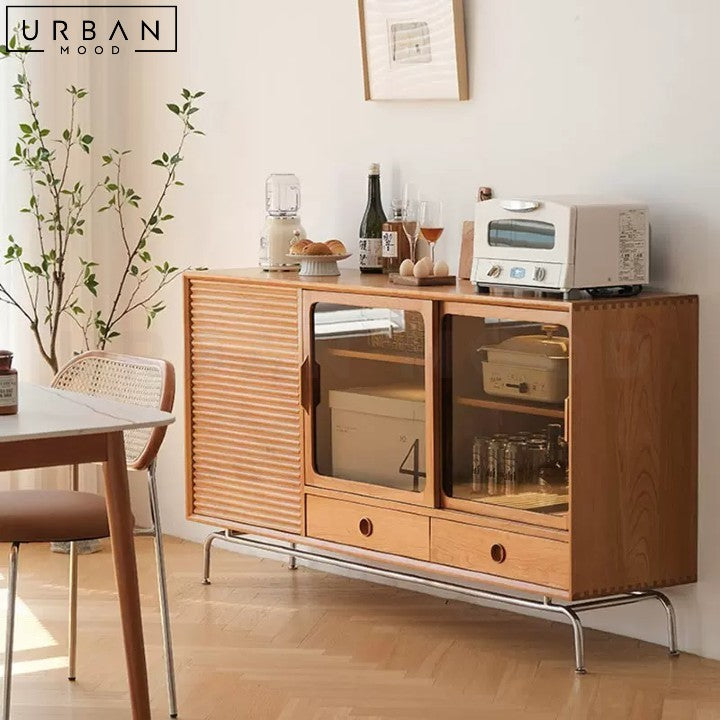 MARZ Japandi Solid Wood Sideboard