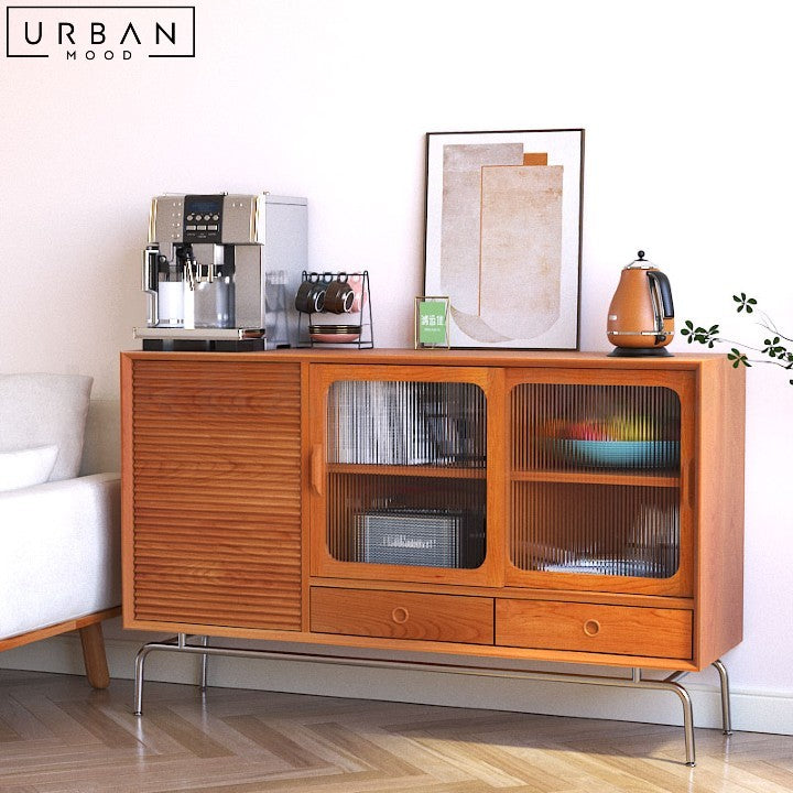 MARZ Japandi Solid Wood Sideboard