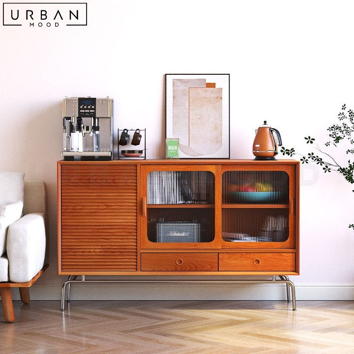 MARZ Japandi Solid Wood Sideboard