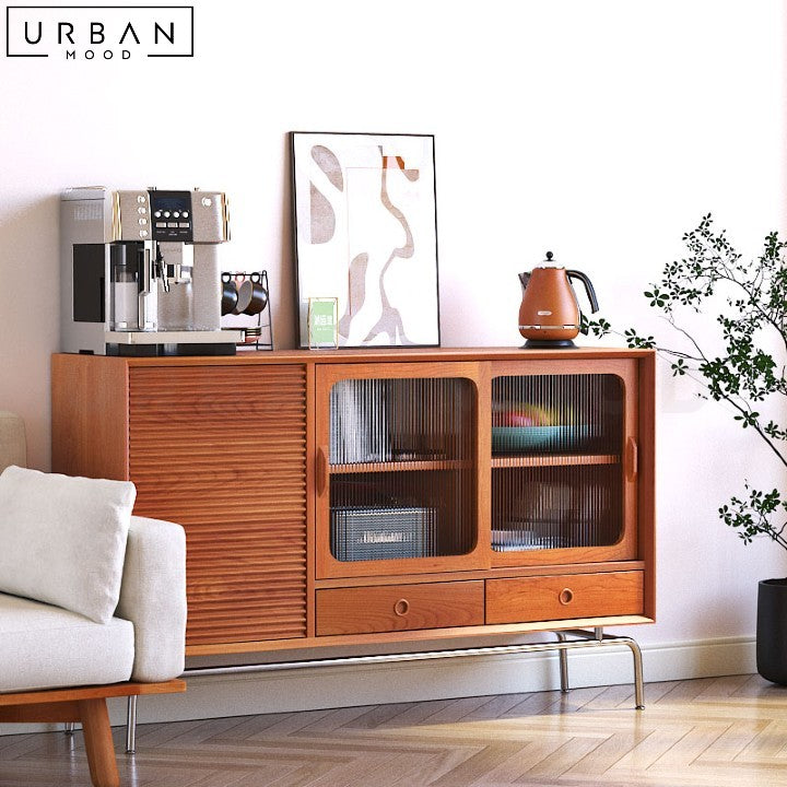 MARZ Japandi Solid Wood Sideboard