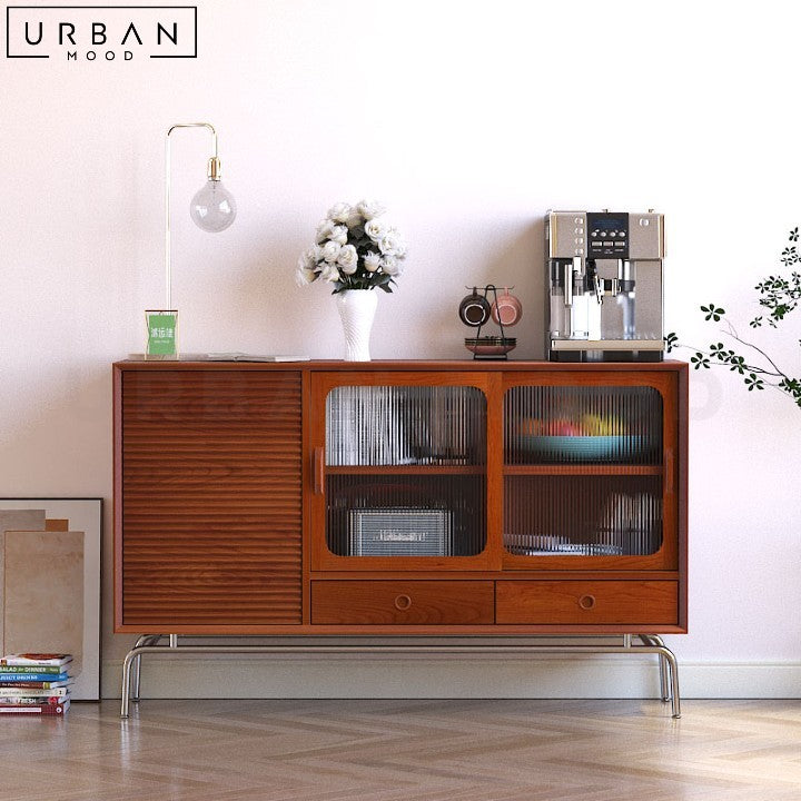 MARZ Japandi Solid Wood Sideboard