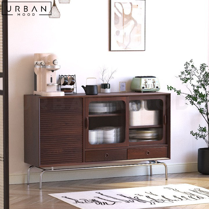 MARZ Japandi Solid Wood Sideboard