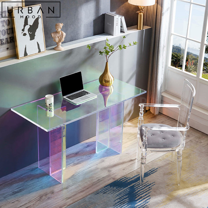 MATHIS Modern Acrylic Study Table