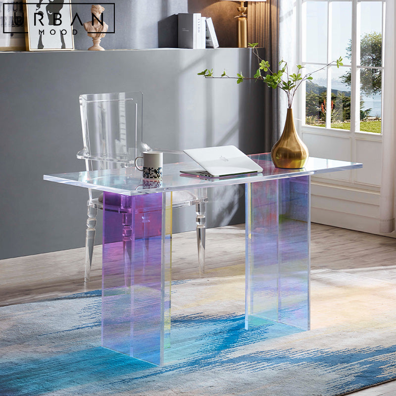 MATHIS Modern Acrylic Study Table