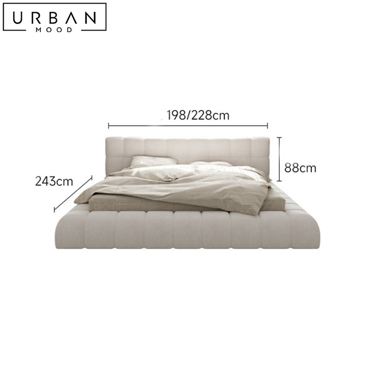 MATIA Modern Boucle Bedframe