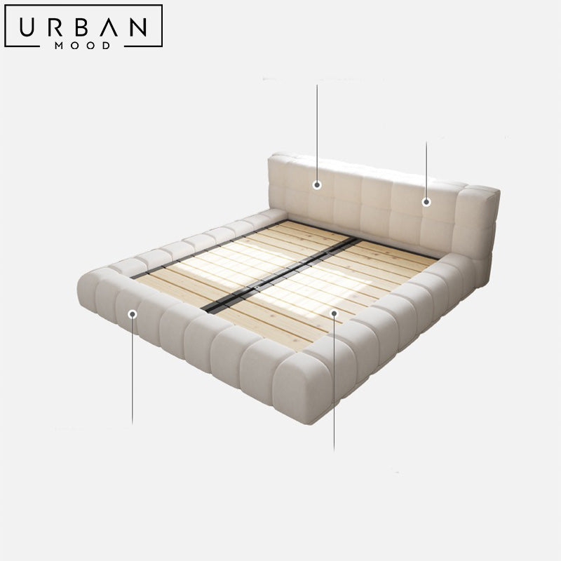 MATIA Modern Boucle Bedframe