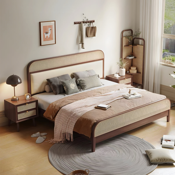 MATTER Rustic Rattan Bedframe - Urban Mood Singapore