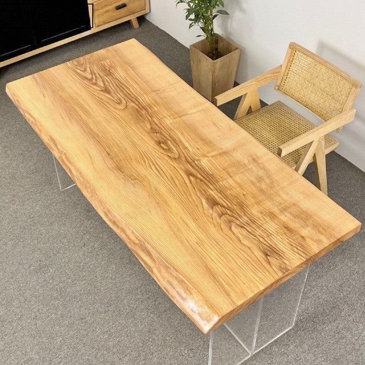 MATTHEWS Oak Wood Dining Table Slab