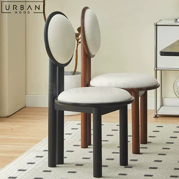 MATTE Oriental Boucle Dining Chair