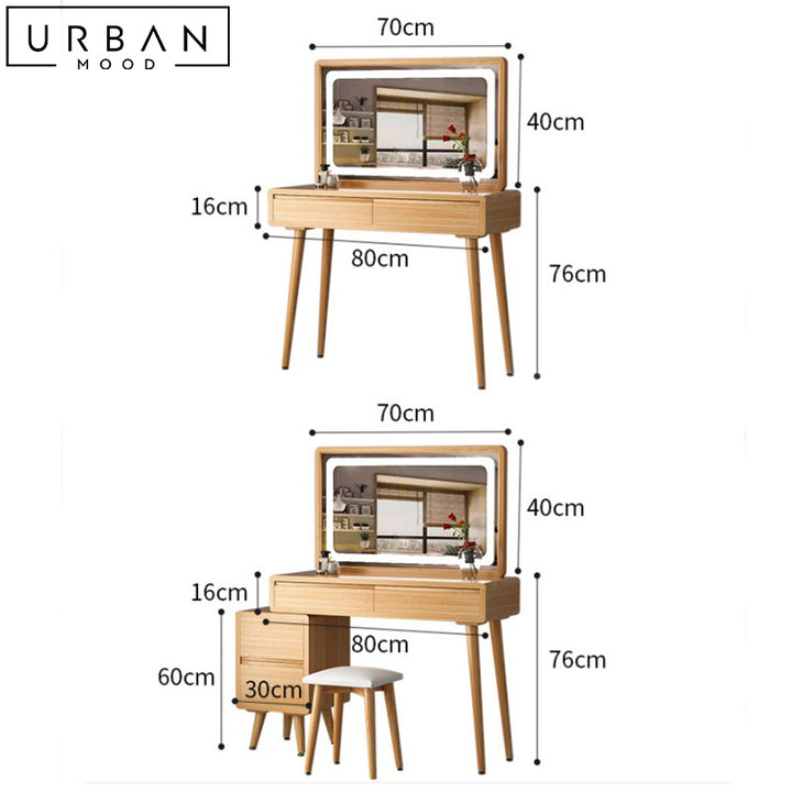 MAWEL Modern Vanity Table Set