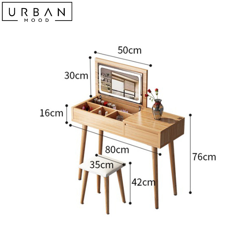 MAWEL Modern Vanity Table Set