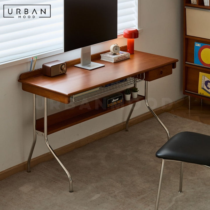 MAYNOR Modern Solid Wood Study Table