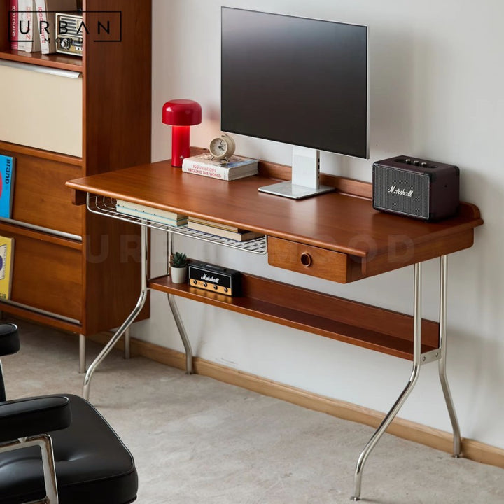 MAYNOR Modern Solid Wood Study Table