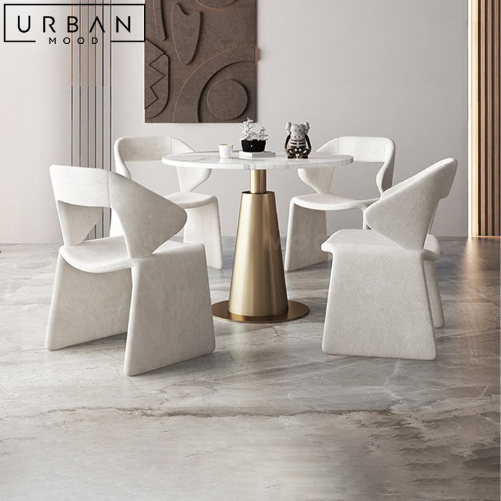 MALA Modern Marble Dining Table & Chair