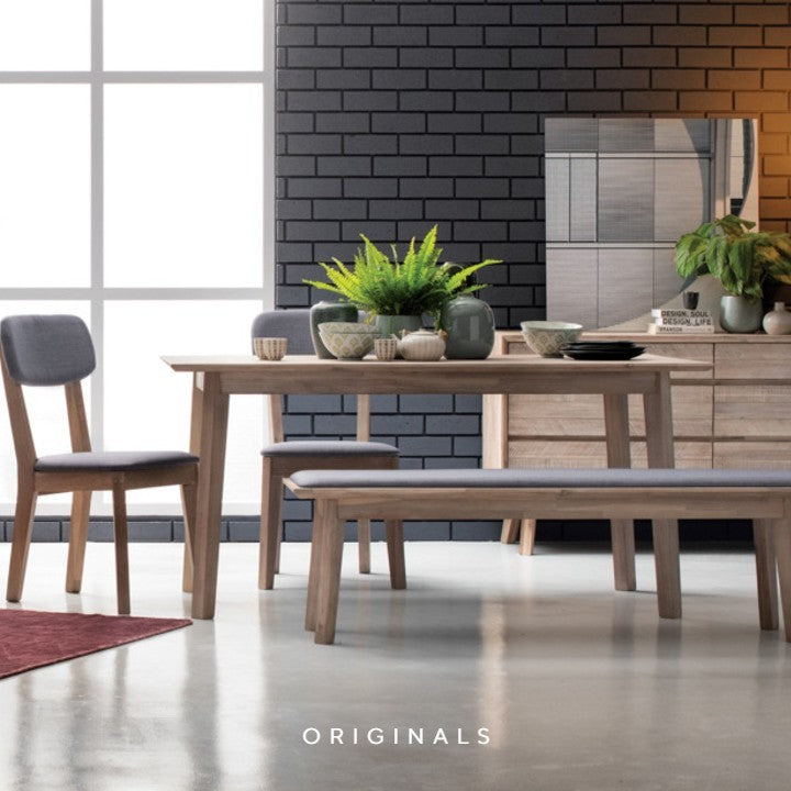 SHIBUYA Farmhouse Solid Wood Dining Table