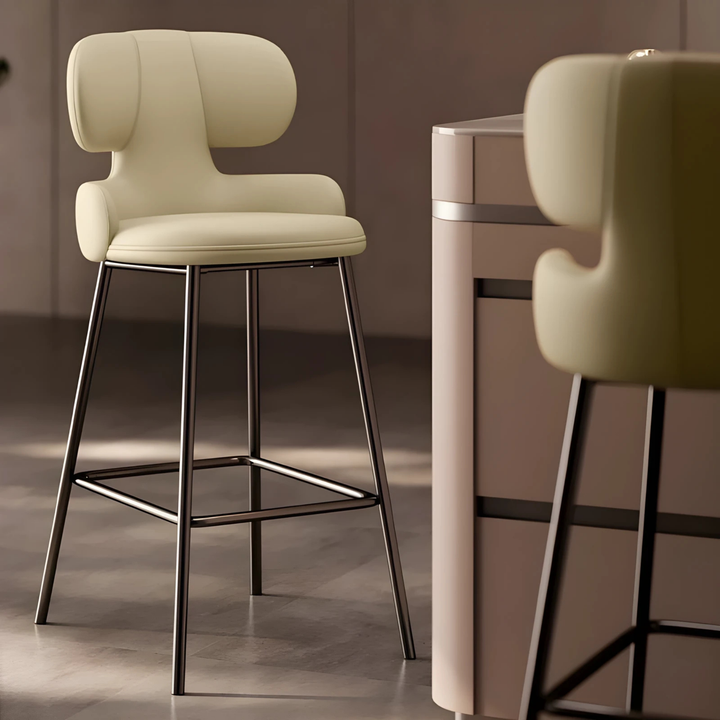 MEDO Modern Leather Bar Stool - Urban Mood Singapore
