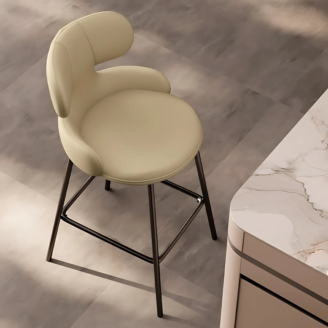MEDO Modern Leather Bar Stool - Urban Mood Singapore