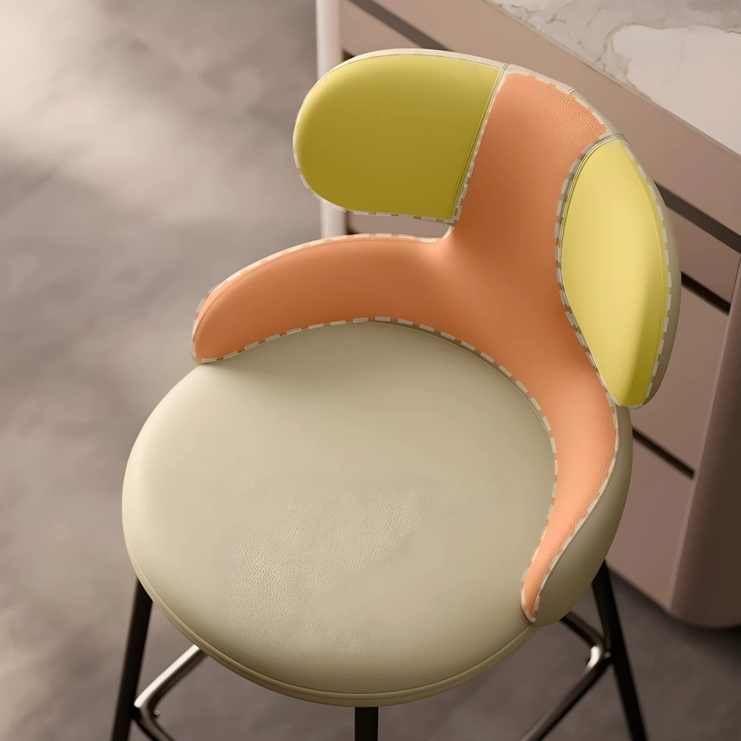 MEDO Modern Leather Bar Stool - Urban Mood Singapore