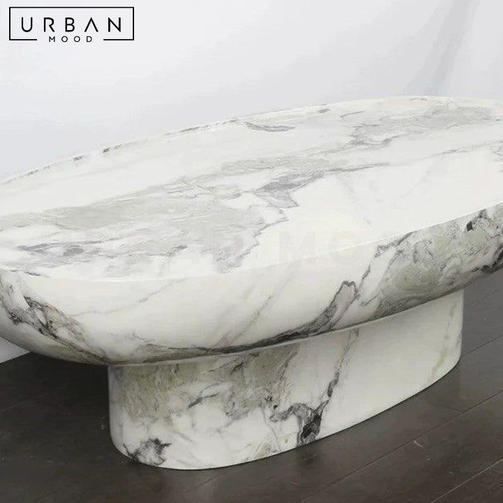 DRANO Modern Round Marble Coffee Table