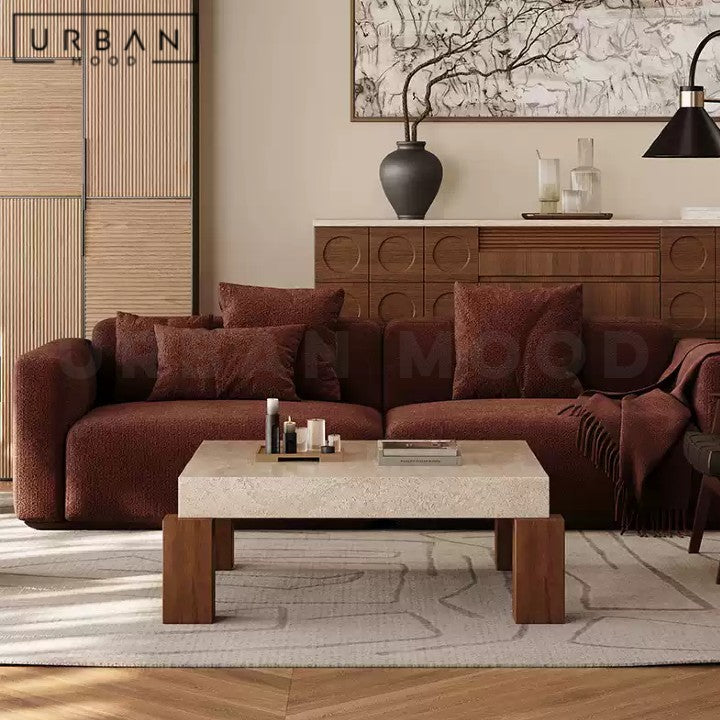 MEER Modern Travertine Coffee Table