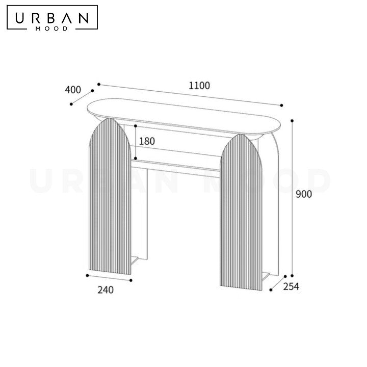 MEGG Modern Acrylic Console Table