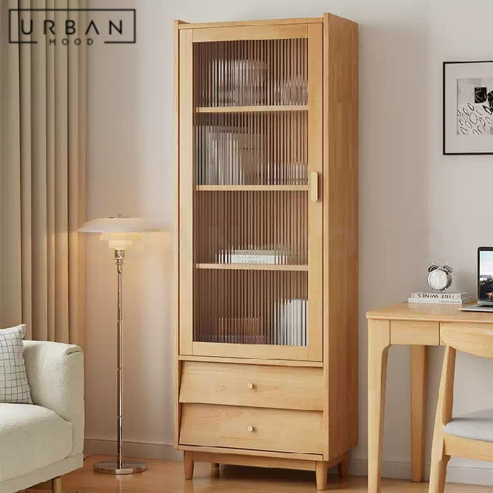 MELLER Modern Solid Wood Tall Cabinet