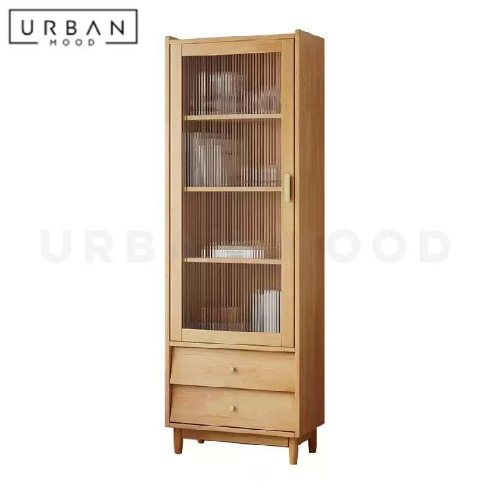 MELLER Modern Solid Wood Tall Cabinet