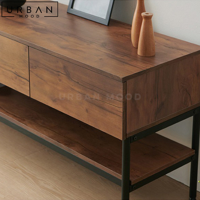 MELI Industrial Solid Wood TV Console