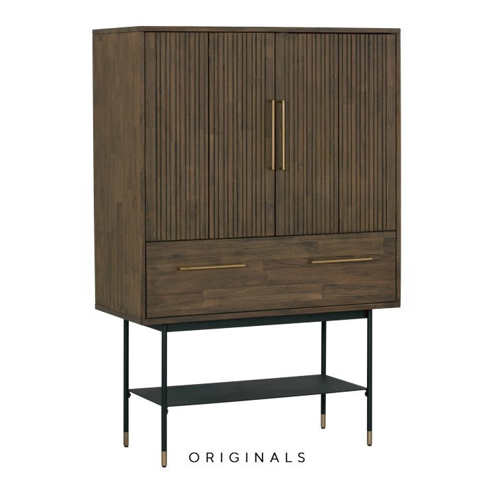 MELITTA Modern Solid Wood Tall Sideboard