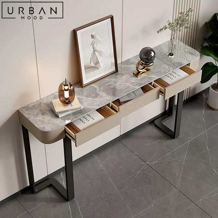 MELLY Modern Sintered Stone Console Table