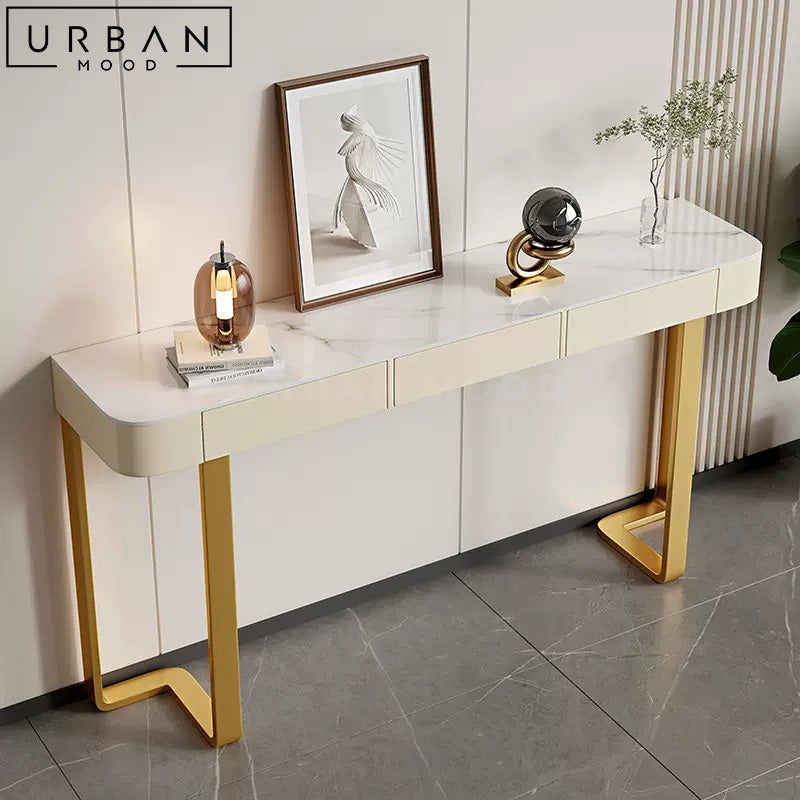 MELLY Modern Sintered Stone Console Table