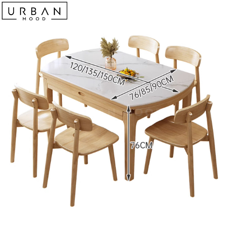 MENE Scandinavian Sintered Stone Dining Table