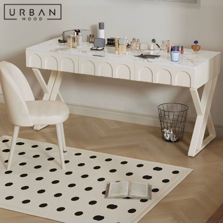 MENSAH Modern Sintered Stone Study Table