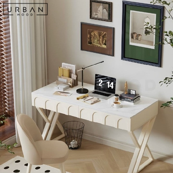 MENSAH Modern Sintered Stone Study Table – Urban Mood
