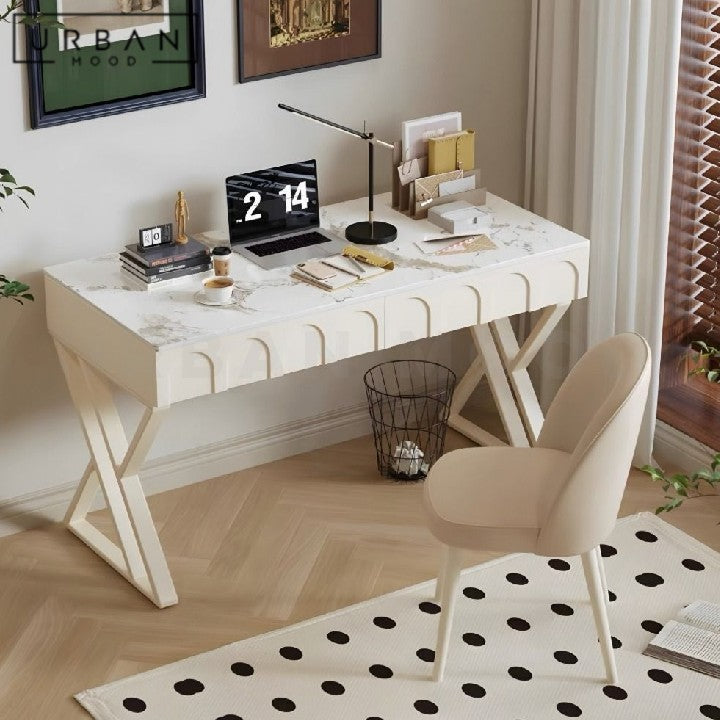 MENSAH Modern Sintered Stone Study Table