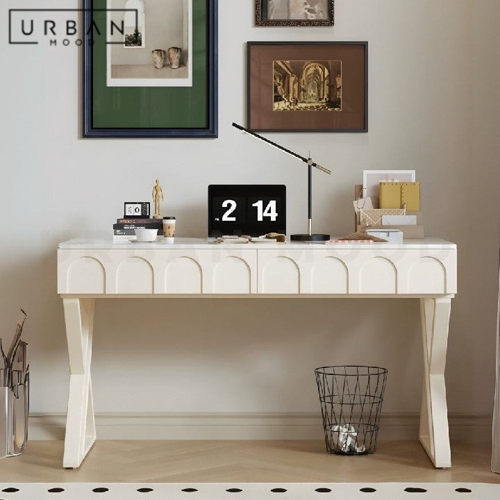 MENSAH Modern Sintered Stone Study Table