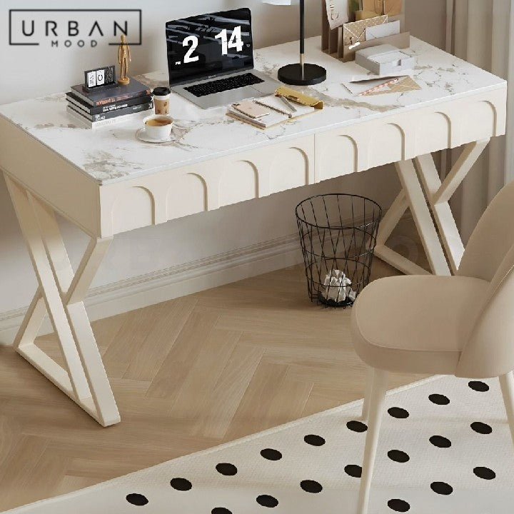 MENSAH Modern Sintered Stone Study Table