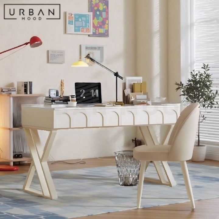 MENSAH Modern Sintered Stone Study Table