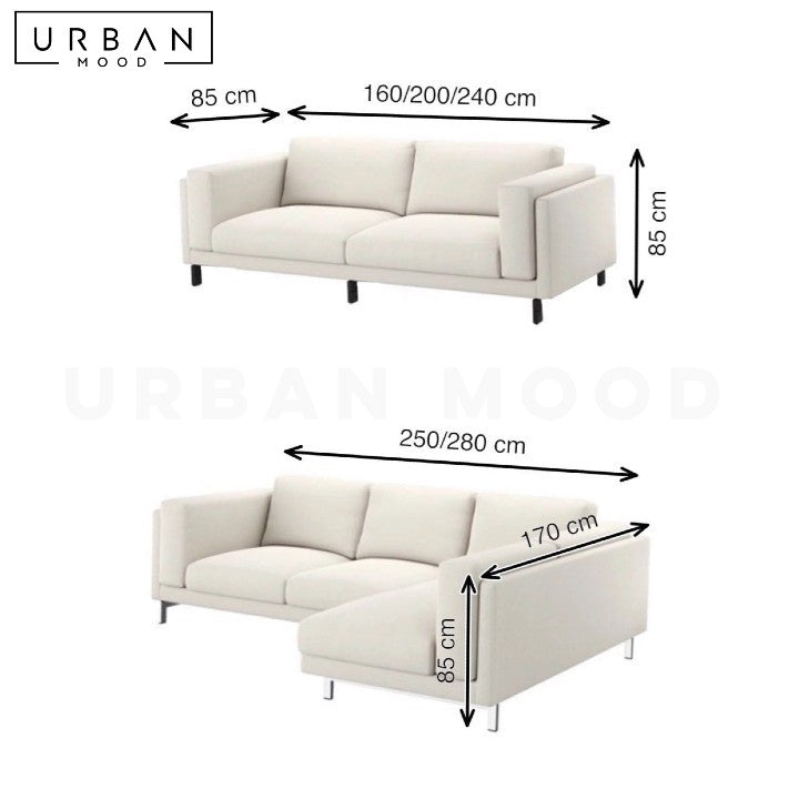 MENZEL Modern Fabric Sectional Sofa